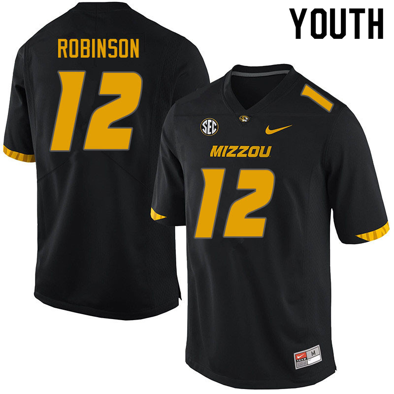 Youth #12 Shawn Robinson Missouri Tigers College Football Jerseys Sale-Black - Click Image to Close